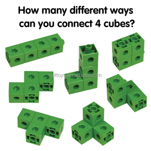 幼稚園の学習活動カウントおもちゃモンテッソーリ数ブロック数学リンクキューブ - Product Image 5