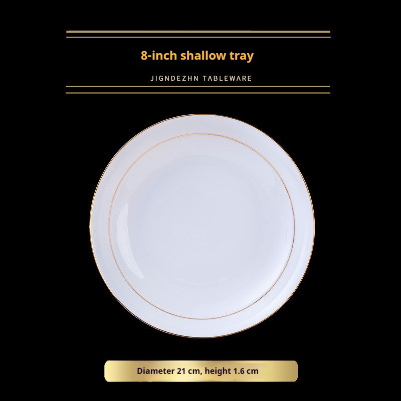 White-8inch Flat Plate