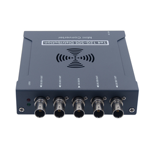 12G-<strong>SDI</strong> signal <strong>Input</strong> to 4 <strong>SDI</strong> <strong>Output</strong>+Power Adapter 4K <strong>SDI</strong> <strong>Splitter</strong> - Product Image 4