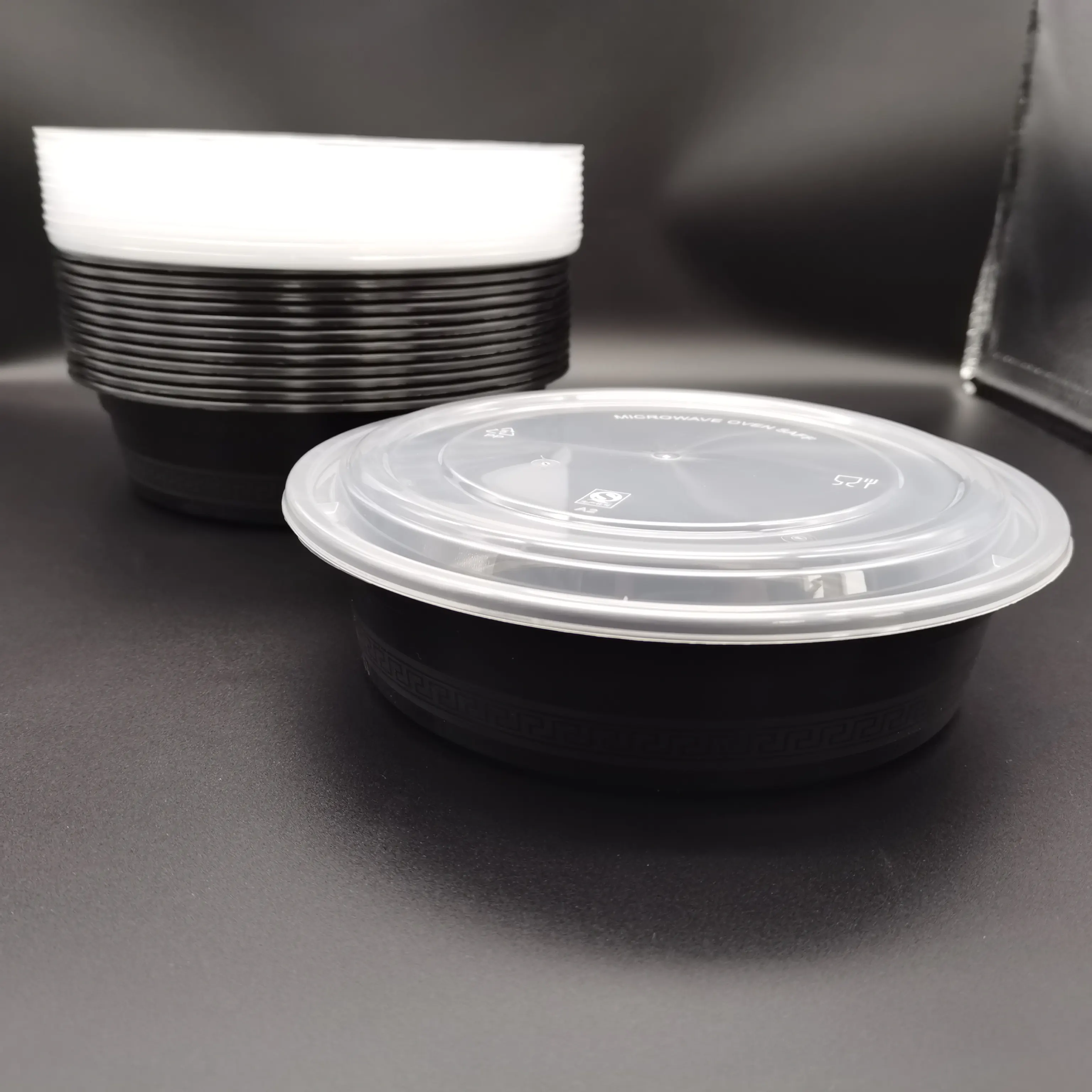 Ciotole di plastica Microwavable scodella ciotola di plastica Logo stampa di plastica scatola per il pranzo contenitori per alimenti