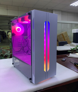 ATX Gaming Computer gehäuse Mid-Tower Computer PC-Gehäuse RGB Transparent Weiß Farbe Desktop-Kunststoffs chrank - Product Image 4