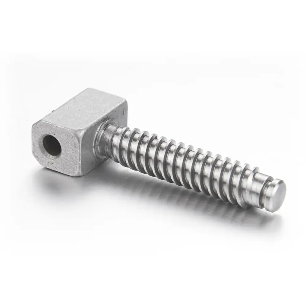 ISO9001 Maker CNC Machining 440 Stainless Steel 4142 High Strength Alloy Steel Left Hand Thread Lead Screw