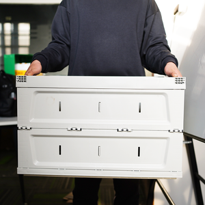 Nestable Collapsible Plastic Transport <strong>Container</strong> Recyclable Storage Boxes Bin with Ventilation Holes Wooden Crate Type - Product Image 6