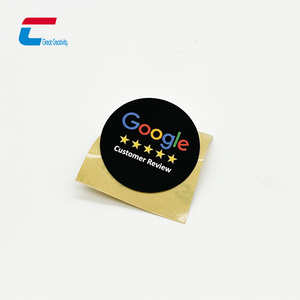 Printable LOGO <strong>QR</strong> <strong>Code</strong> 30mm NTAG213 Tap to Review Us on NFC Google Review Sticker Tag