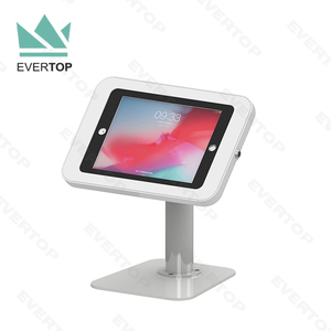LST10-P 9.7-10.5&quot;Plastic Case Locking Table Top Tablet <strong>PC</strong> Kiosk, Commercial Tablet Kiosk Display Stand Tabletop for IPad/Android - Product Image 2
