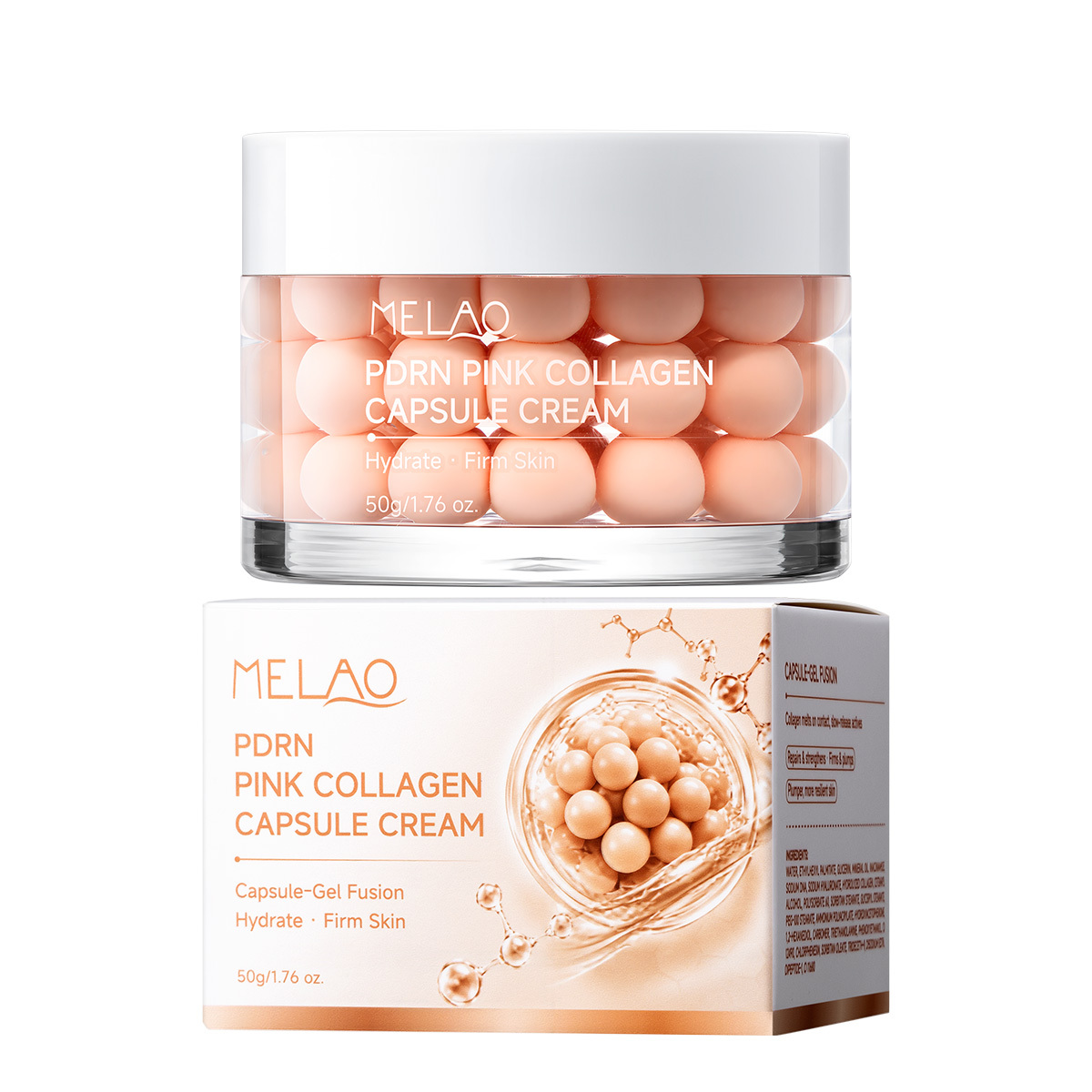 Crème en capsules de collagène rose PDRN