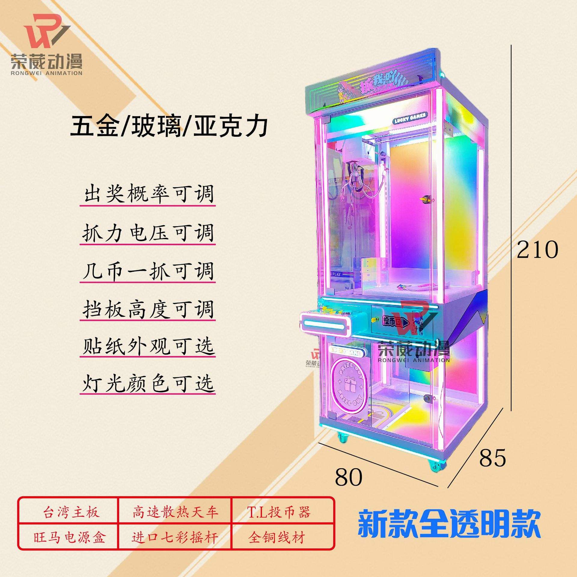 High end full transparent (excluding shipping costs)
