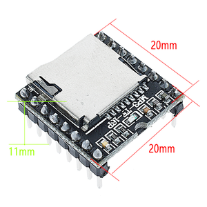 Mini-MP3-Player-Modul mit vereinfachtem Ausgangs lautsprecher MP3-Modul TF-Karte U Disk Mini-MP3-Player-Audiomodul für Arduino DF Play