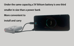 5V lítio microcontrolador bateria recarregável luz LED ventilador USB 4G rede sem fio WiFi módulo de alimentação