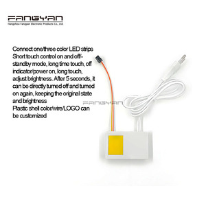 Superventas DC12V 1A 12W Botón único Interruptor de luz táctil LED inteligente de tres colores Sensor de atenuación para espejo de baño - Product Image 5