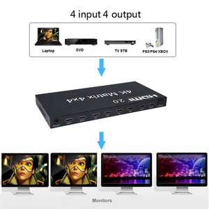 Xpup 18Gbps 4k 2.0 3D 1080P支持4至4 HDMI矩阵分离器4x4 HDMI视频矩阵hdmi开关分离器HDCP2.2 HDR 4K 60Hz - Product Image 6