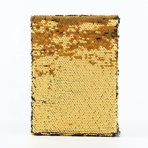 Taccuino di composizione fantasia con paillettes in tinta unita con copertina personalizzata per bambini all'ingrosso - Product Image 1