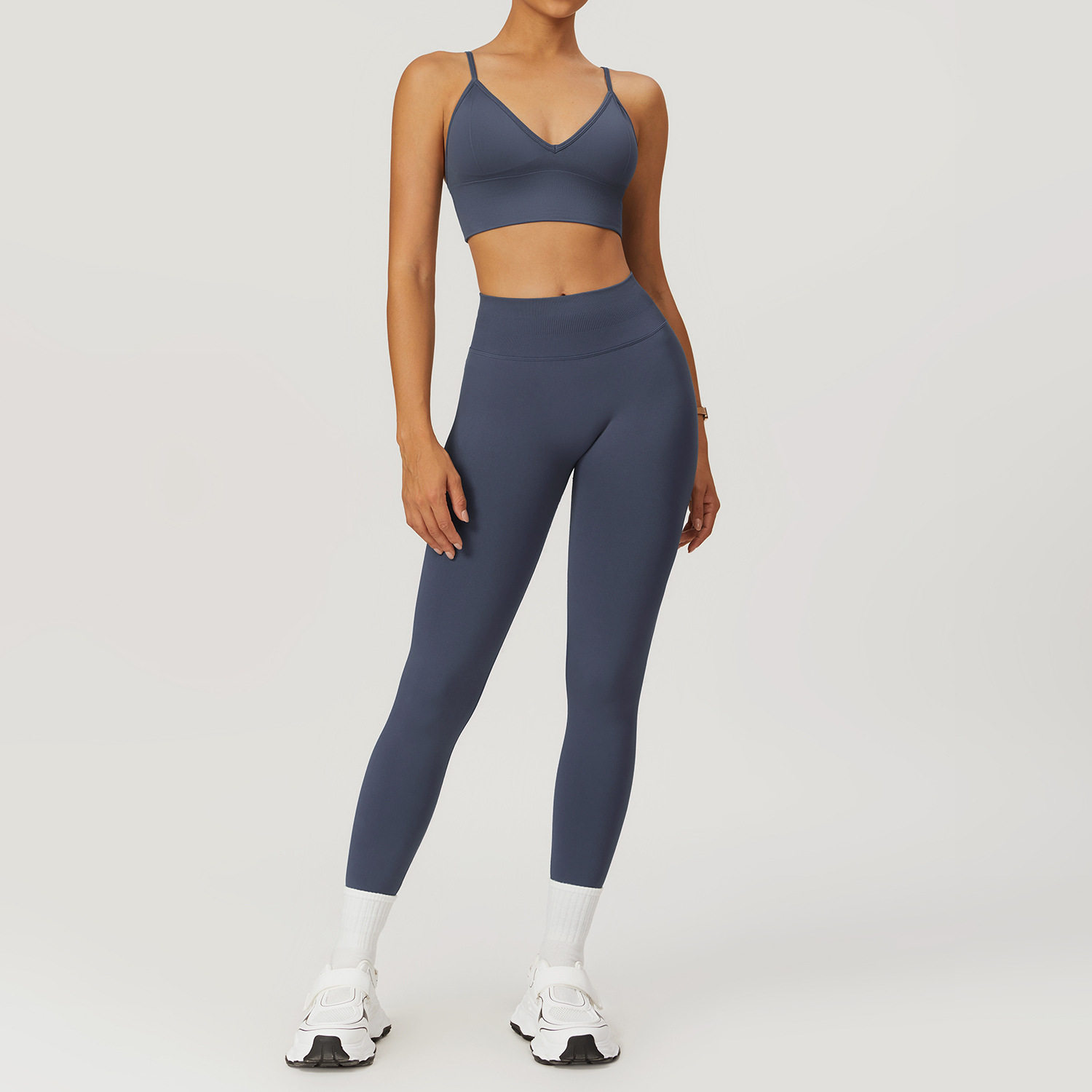 1Bra+Leggings Blue Gray