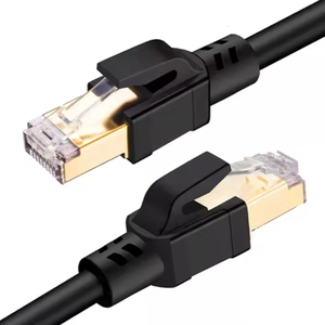 <strong>Excellent</strong> PVC Jacket Cat5/Cat8 Shielded UTP/SFTP/FTP Flat Ethernet RJ45 <strong>LAN</strong> Jumper Cable 1-20m Network Communication Cables