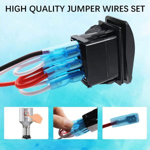 DPDT LED ışık anahtarında 12V/ 20A 10A/ 24V, Rocker Switch7 Pin açik kapali - Product Image 6