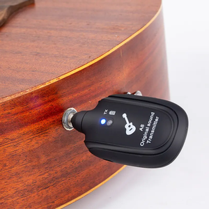 Sistema inalámbrico de guitarra A8 2,4G Sistema receptor transmisor de guitarra inalámbrico Batería recargable incorporada Rango de transmisión de 50M