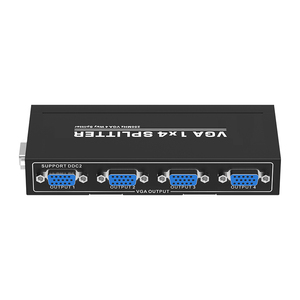Divisor VGA de 4 puertos de 250MHz para 1 computadora 4 pantallas 1 entrada 4 salidas divisor VGA 1x4 Max 1920x1440