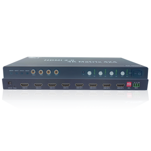 Lo último en Audio Video e iluminación profesional 4X4 Pdif Hdmi Matrix Switch Rs232 4 Entrada 2 Salida Controlador de pared de video
