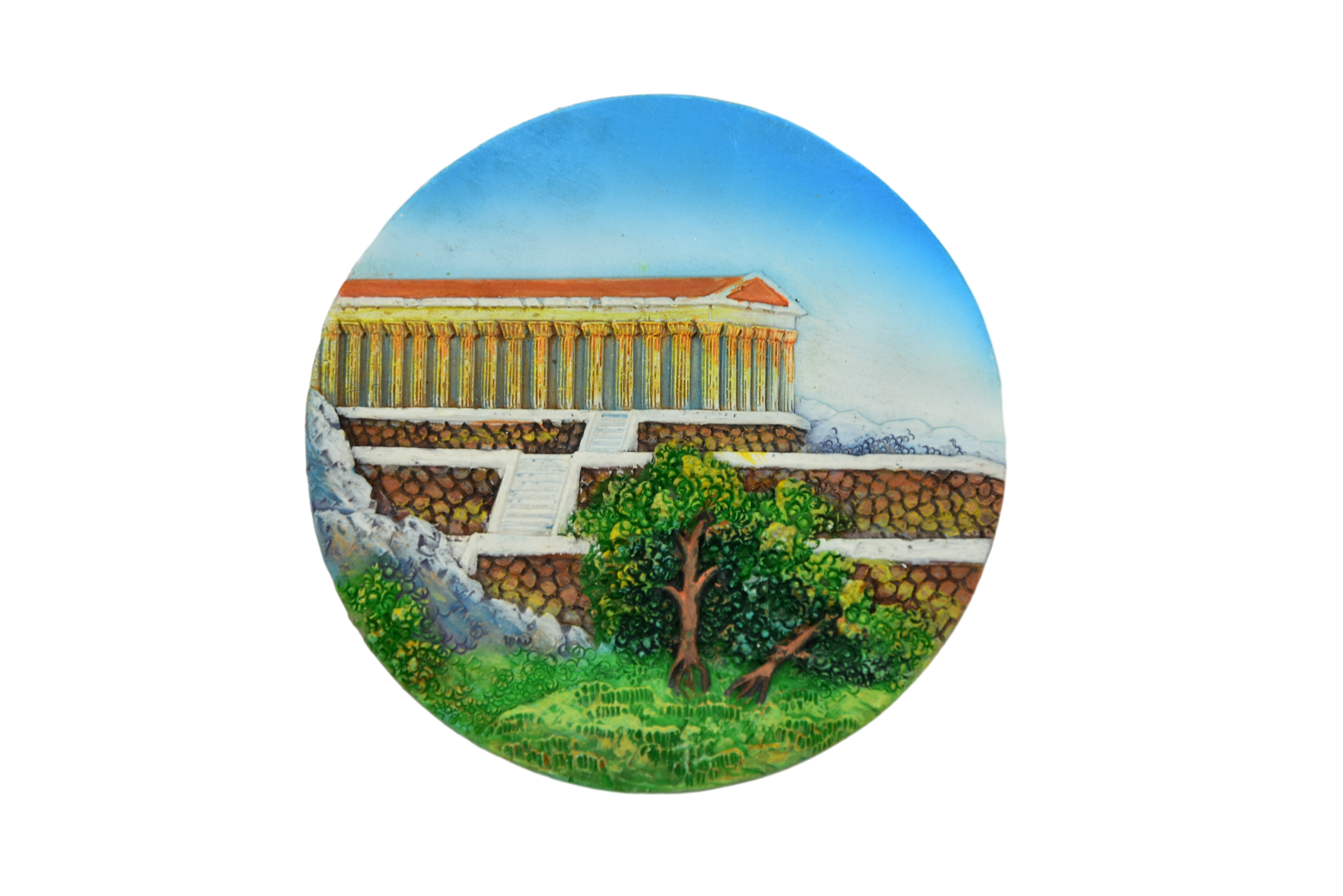 Italian ancient Greek temple circular