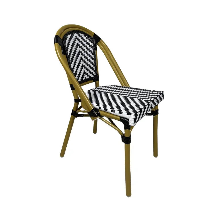 French Style Hotel Cafe Bistro Chairs Rattan Outside Garden Patio Chairs Restaurant Dining Chairs From Thailand