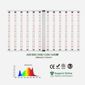 Ce Etl 1200w LEDグローライトフルスペクトラムIr Uv屋内グリーンハウスフルスペクトラムスクエアLedグローライト工場 - Product Image 1