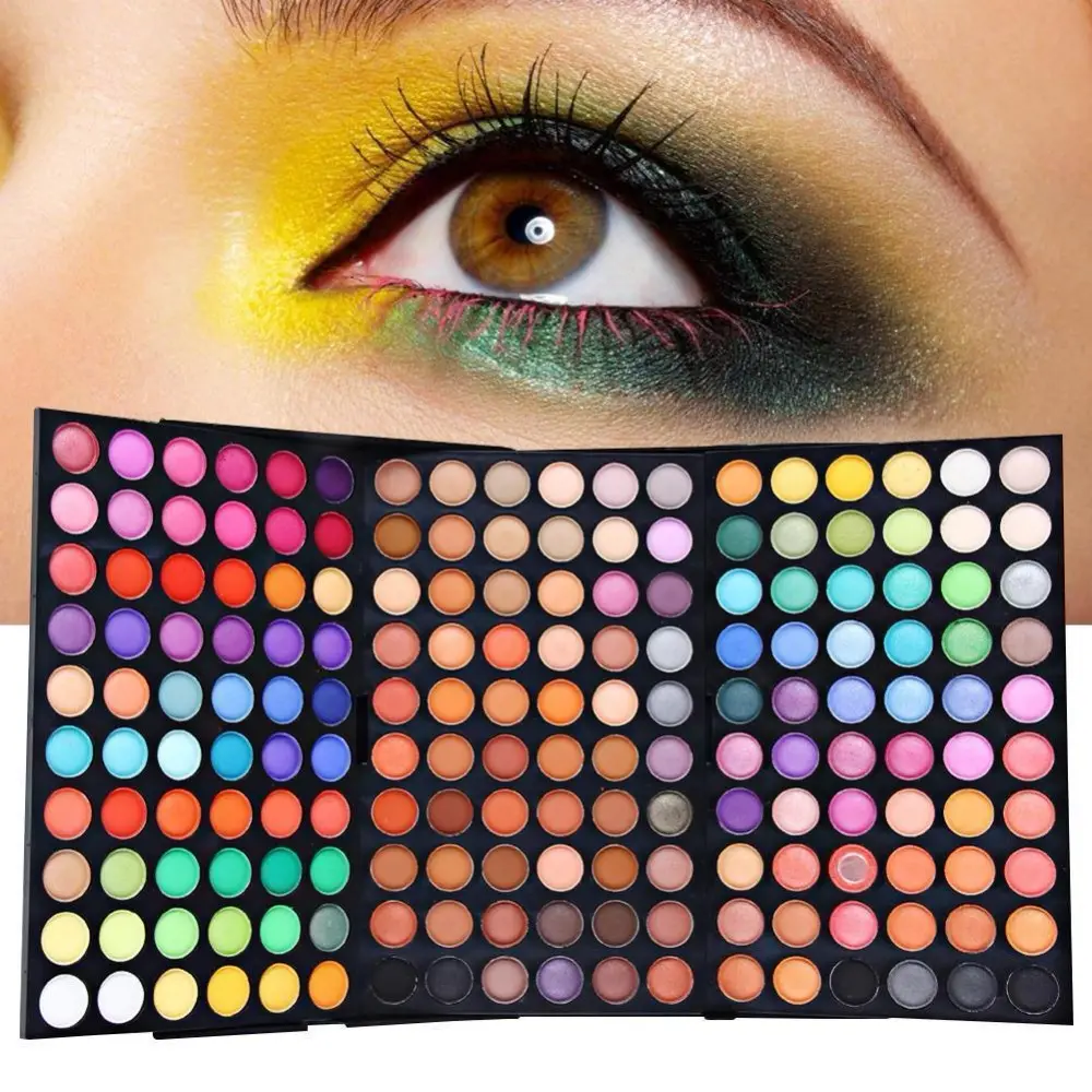 Palette d'ombres à paupières scintillantes 180 couleurs Vega Palette de maquillage fard à paupières mat professionnel cosmétique étanche