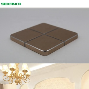 SEXANKA KNX EIB Smart Home <strong>Building</strong> <strong>Automation</strong> <strong>System</strong> 4 Gang Aluminium Metal Dimmer Switch Panel Touch Smart Wall Switches - Product Image 3