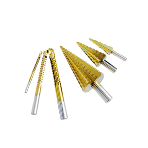 Bilgelik 6 adet delik kesici matkap seti 12 20 32mm HSS düz oluk Ti kaplı adım matkap güç aracı Set adım matkap ucu için Metal - Product Image 4