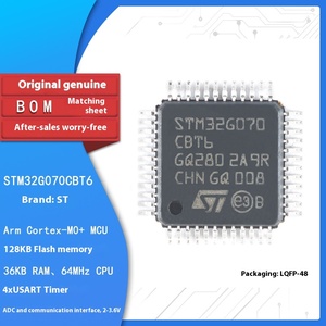 マイクロコントローラーSTM32G070Cbt6 32ビットMCU,アームCortex-M0 + LQFP-48集積回路シリーズFPGA製品カテゴリ - Product Image 2