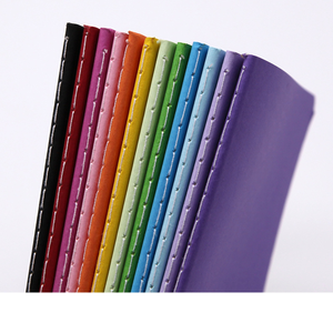 Cuaderno de diario de colores coloridos personalizado de fábrica A5 A6 30 páginas encuadernación de costura Simple varios colores cuaderno de tapa suave - Product Image 2