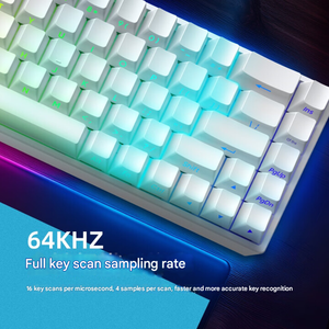 Proveedor de Cooig Mars68PRO Eje magnético Inalámbrico Tri-modo Teclado mecánico 0 Zona muerta Plug-In RGB Juego 0,01mm Teclado Socd - Product Image 5