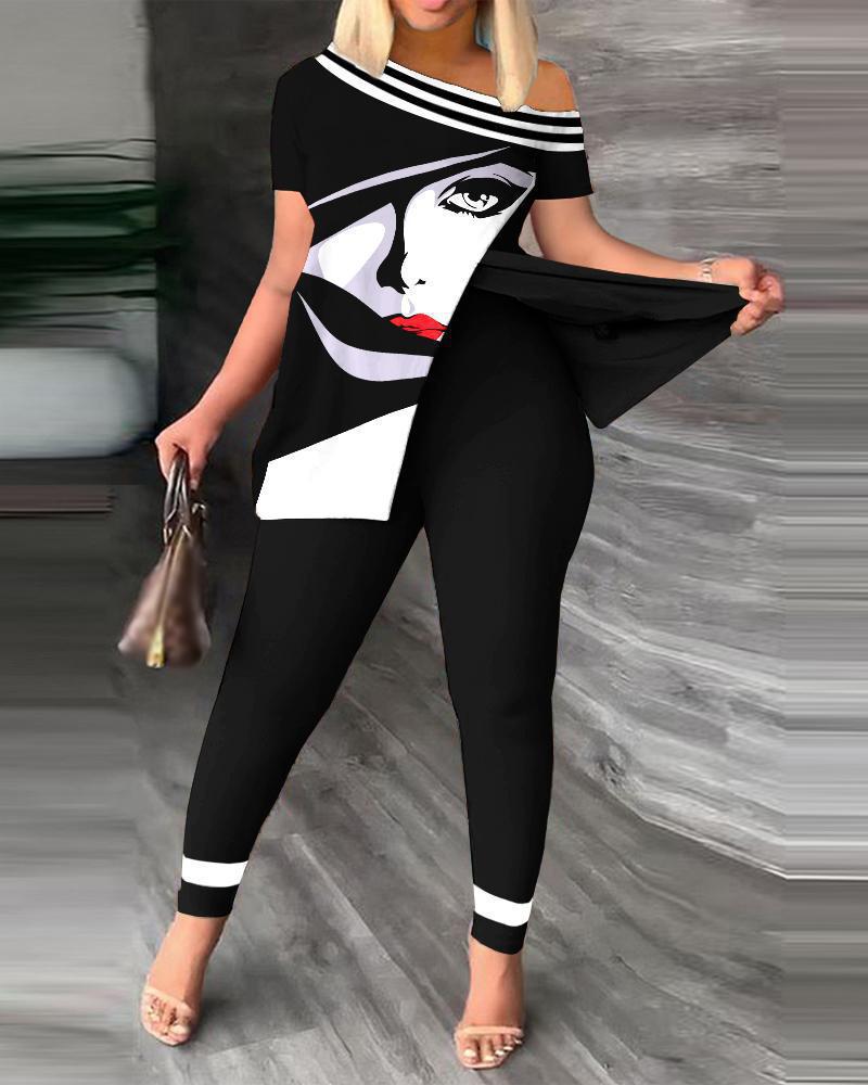 Cara blanca y negra