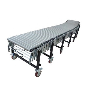 Automated Electric Powered Extensible Flexible <strong>Unloading</strong> Roller <strong>Conveyor</strong> for 50kg Bags <strong>Loading</strong> - Product Image 3