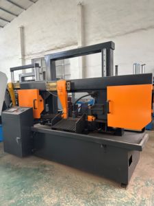 GZ4243 ad alta precisione CNC Bandsaw macchina programmabile PLC controllo a velocità variabile taglio manuale lama strisciò - Product Image 2