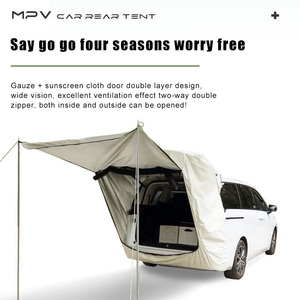2024 Phong Cách Mới Chất Lượng Cao Tùy Chỉnh Xe <span class=keywords><strong>Roof</strong></span> <span class=keywords><strong>Top</strong></span> Cắm Trại Không Thấm Nước Mềm Bìa Trên Mái Nhà Cổng Sau Di Động Mái Hiên Lều - Product Image 6
