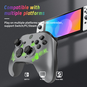 Controlador de interruptor inalámbrico LED compatible con PC Controlador IOSAndroid con vibración de luz RGB - Product Image 4