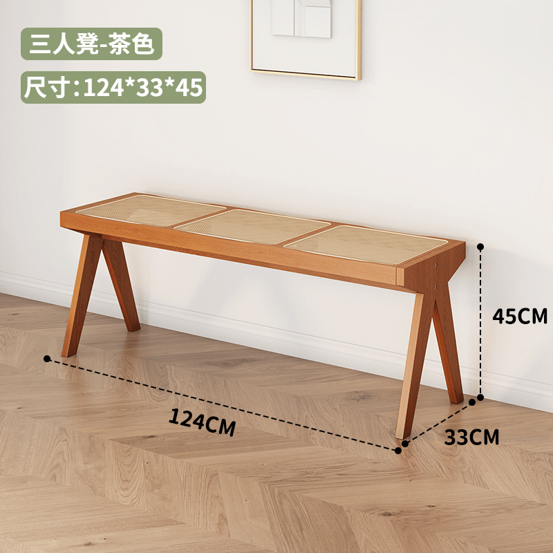 Large three-seater bench