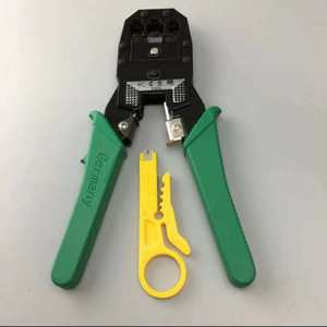 Cavo di rete Tester <span class=keywords><strong>Kit</strong></span> di strumenti tra cui cacciavite filo Stripper RJ45 connettore <span class=keywords><strong>Computer</strong></span> crimpatura connettore accessori