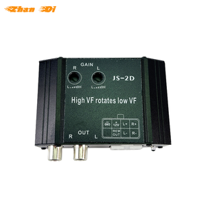 Car Audio RCA Speaker Convertidor de salida de línea de nivel alto a bajo Convertidor de impedancia de coche de 2 canales con dispositivo de retardo de tiempo