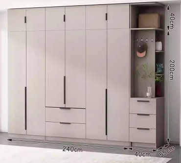 Armoire + armoire latérale + armoire supérieure