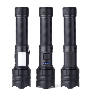 白色红色绿色蓝色4光源磁性防水Cob Usb Type-c强力充电战术发光二极管手电筒 - Product Image 5