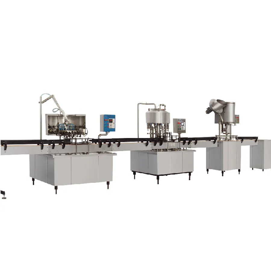 Kleine Fabriek Automatische Lineaire Type LGF12-12-1 Gebotteld Zuiver Mineraalwater Wasmachine Vullen Capping Machine Productielijn