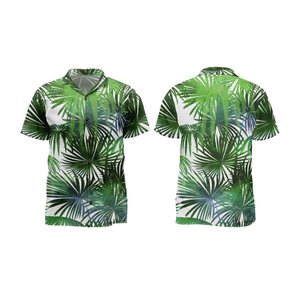 2023 yeni tasarım özel dijital baskılı artı boyutu üzerinde unisex Spandex/Polyester düğmeler up plaj tatil hawaiian gömlek erkekler için - Product Image 5