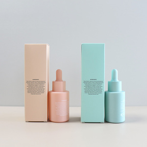 New Type Good <strong>10ml</strong> 30ml 50ml 60ml 100ml Glass Dropper Bottle with Custom <strong>White</strong> Cardboard Gift <strong>Boxes</strong> for Skin Care Packaging - Product Image 4