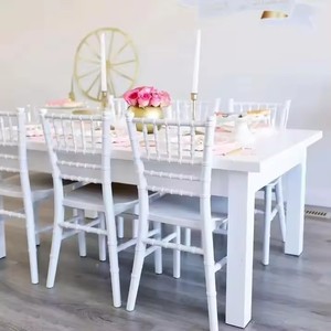 Popüler tasarım dikdörtgen beyaz renk çocuklar için parti masa çocuklar parti masa ve sandalye seti - Product Image 3