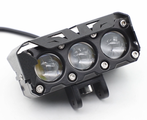 Alüminyum yağmur geçirmez çift renkler 3000K 6000K aydınlatma ayarlanabilir projektör Strobe 3LEDS Motor aydınlatma sistemi sis işık - Product Image 6