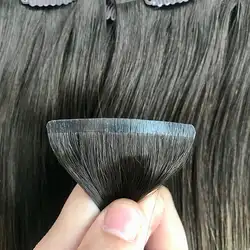 人体发夹聚氨酯皮肤纬纱无缝夹接发