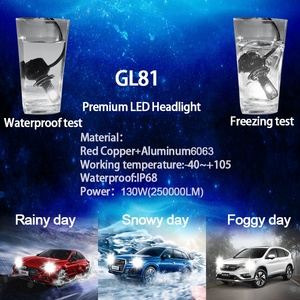 Golongteach หลอดไฟหน้า Led GL81 9005 6000K 6500K 65W,หลอดไฟสีขาวบริสุทธิ์9- 32V 9005หลอดไฟหน้ารถยนต์ Led 65W 9005 - Product Image 6