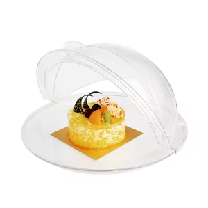 Plastic <strong>PC</strong> Cake <strong>Cover</strong> <strong>Dome</strong> Flip <strong>Cover</strong> Bread Dessert <strong>Cover</strong> for Restaurant Buffet, Home, Party