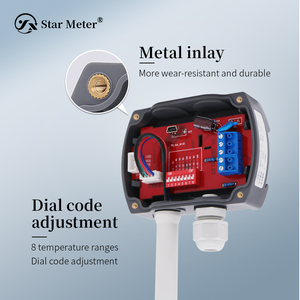 Sensor de temperatura y humedad IP65 Protección de tipo inserción Pantalla LED Transmisor de temperatura y humedad - Product Image 3